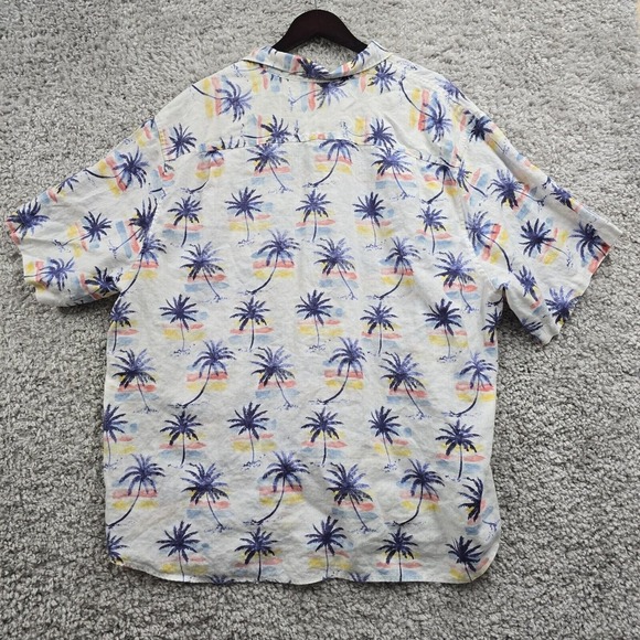 Tommy Bahama Shirt Mens 2XLB Palm Trees Short Sleeve Button Up Reverse Print - Picture 8 of 12